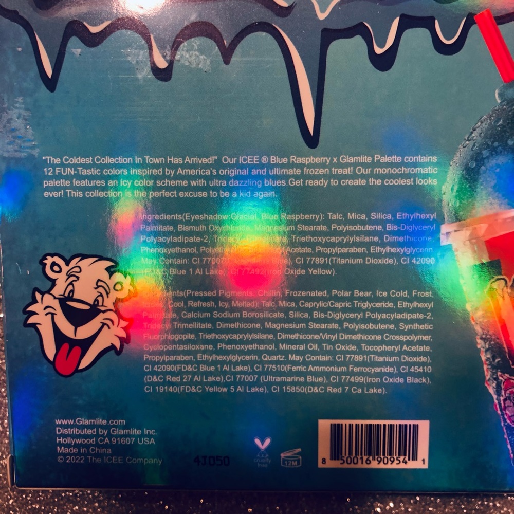 BNIB! Glamlite ICEE Blue Raspberry Eyeshadow Palette π¨ πππ - Picture 5 of 7